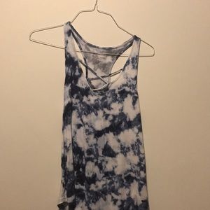 Blue tie dye Hollister tank